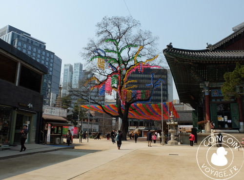 Temple-corée-Jogyesa-séoul-ville