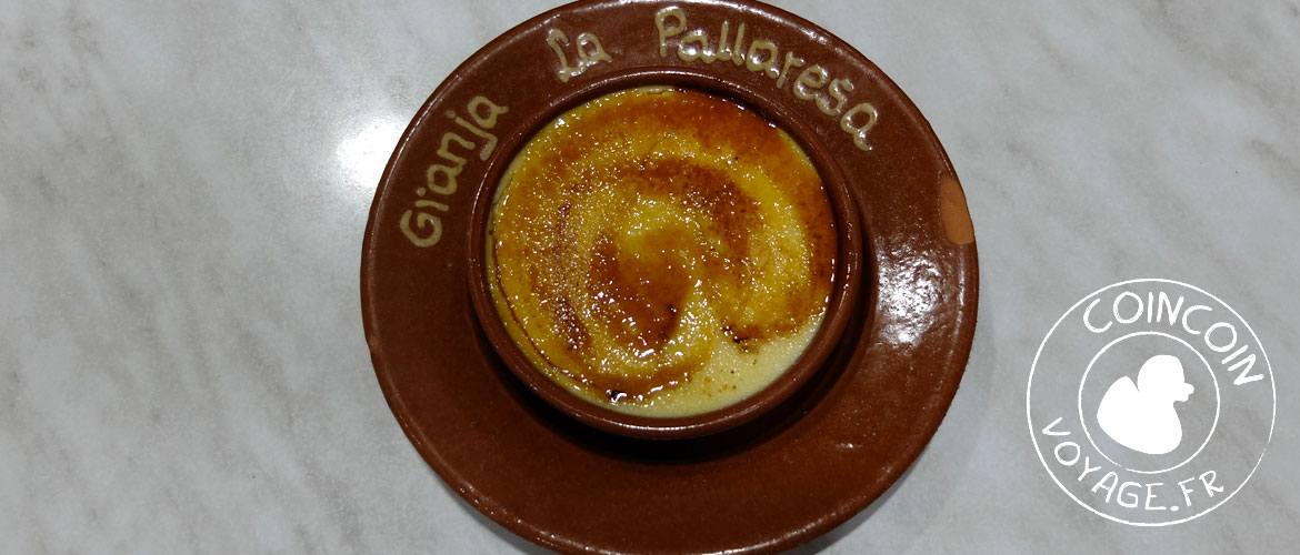 barcelone crème catalane granja la pallaresa