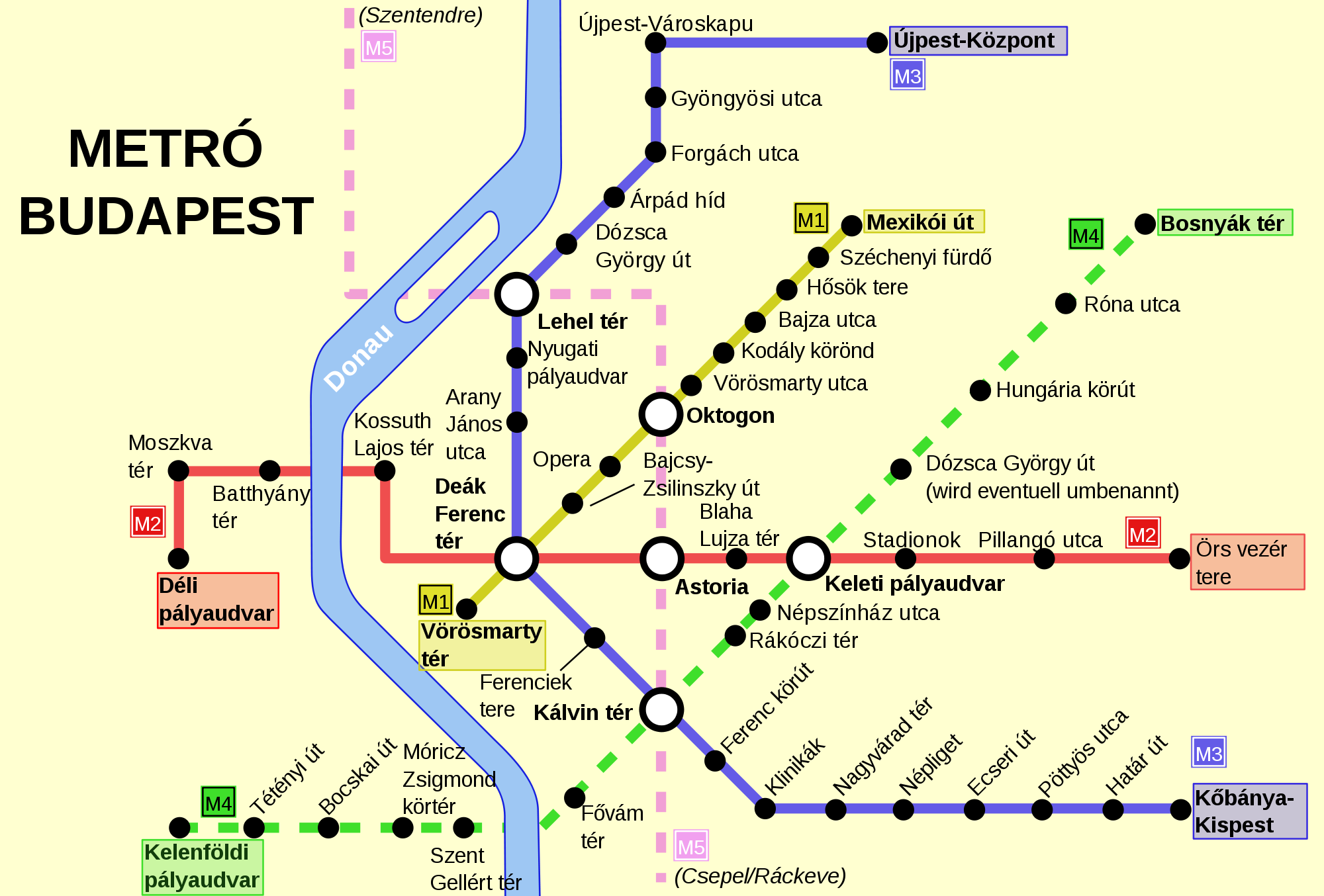carte metro budapest
