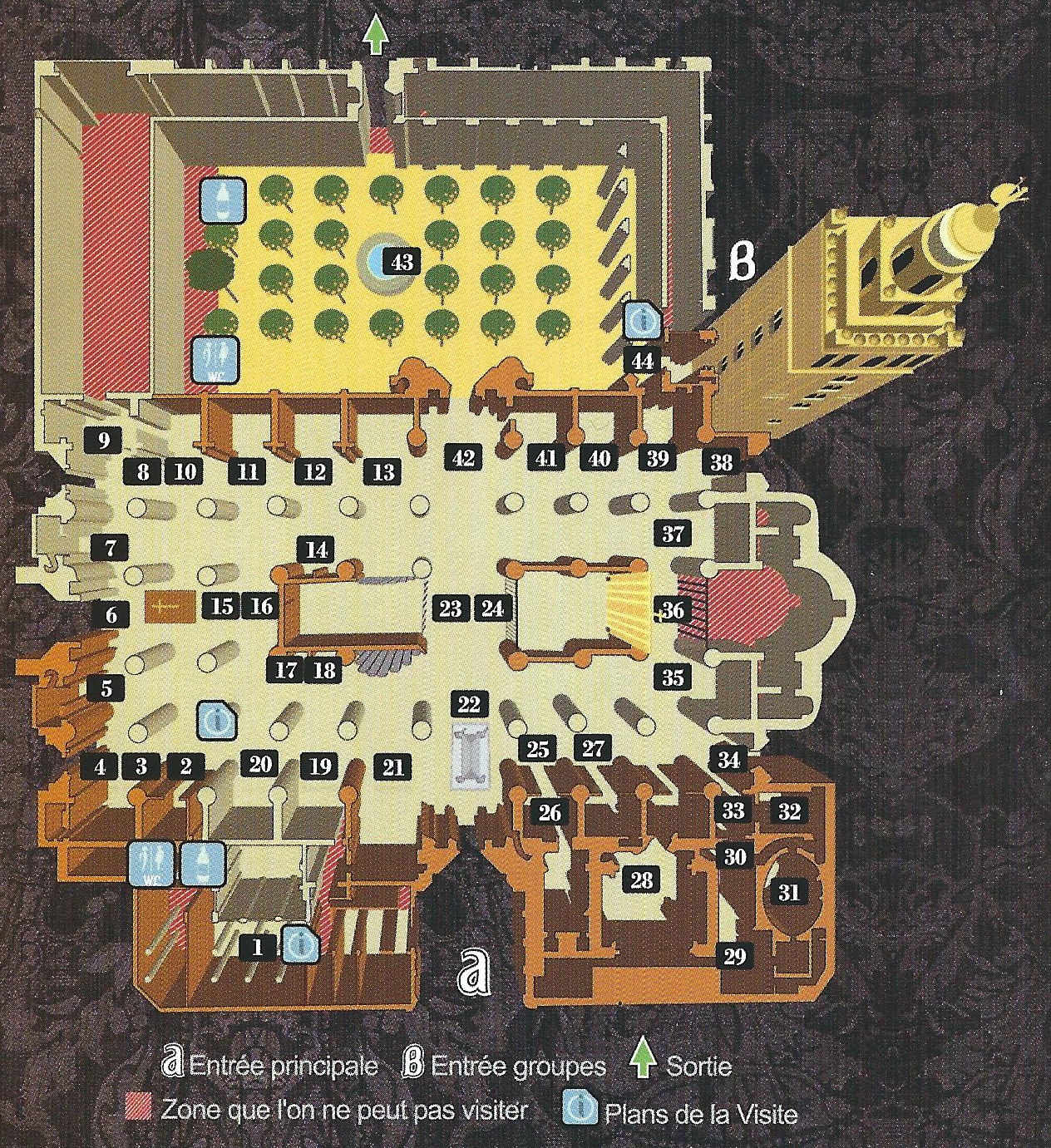 plan cathédrale santa Maria séville espagne