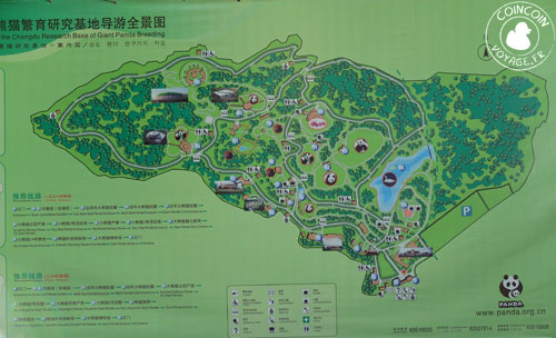 plan parc pandas chengdu chine