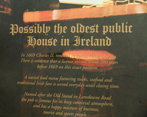 the old stand pub dublin irlande